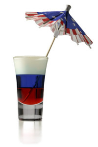 American Shot Isolated on White