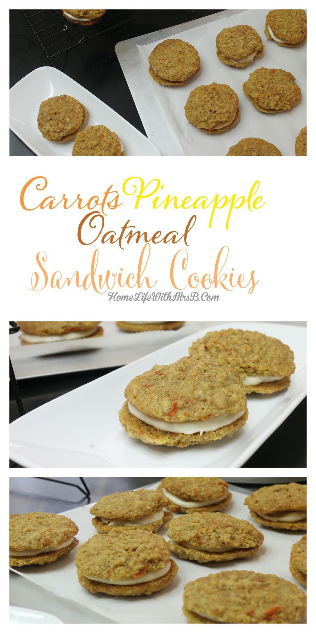 carrot cookie sandwiches